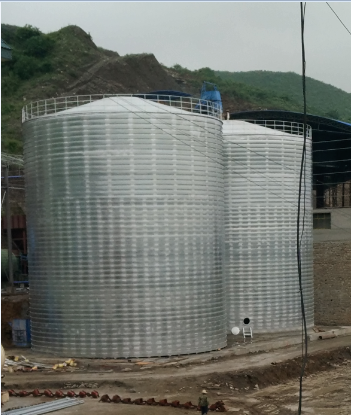 中方粮食钢板仓的安装全过程不用热焊接